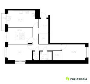 3-к квартира, вторичка, 90м2, 6/7 этаж