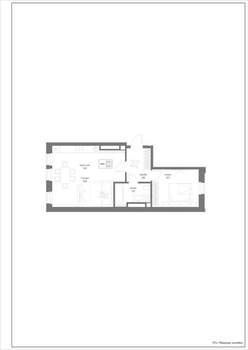2-к квартира, строящийся дом, 53м2, 4/4 этаж