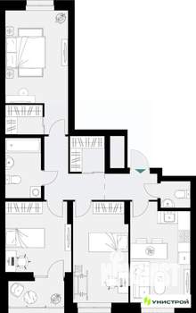 3-к квартира, вторичка, 83м2, 14/18 этаж