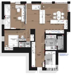 3-к квартира, вторичка, 107м2, 15/20 этаж