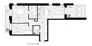 2-к квартира, вторичка, 92м2, 2/5 этаж