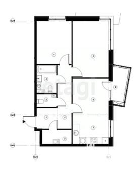 3-к квартира, вторичка, 69м2, 10/20 этаж