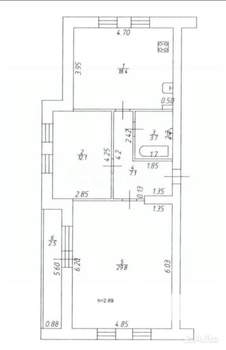 2-к квартира, вторичка, 71м2, 5/5 этаж