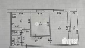 2-к квартира, вторичка, 54м2, 9/10 этаж
