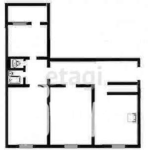 3-к квартира, вторичка, 63м2, 6/9 этаж