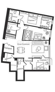 4-к квартира, вторичка, 130м2, 4/6 этаж