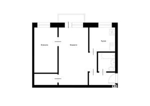 2-к квартира, вторичка, 45м2, 2/5 этаж