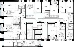 1-к квартира, вторичка, 41м2, 8/20 этаж