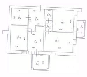 3-к квартира, вторичка, 83м2, 7/9 этаж