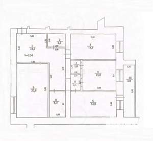 3-к квартира, вторичка, 96м2, 6/10 этаж
