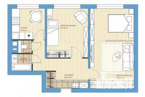 2-к квартира, вторичка, 42м2, 4/5 этаж