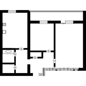 2-к квартира, вторичка, 50м2, 8/10 этаж