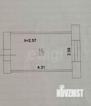 1-к квартира, вторичка, 11м2, 8/9 этаж