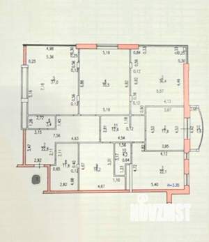 4-к квартира, вторичка, 222м2, 5/6 этаж