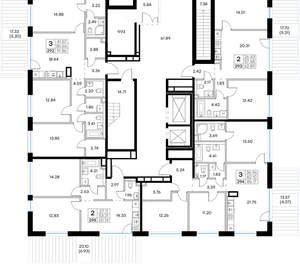 3-к квартира, вторичка, 92м2, 1/8 этаж