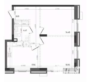 2-к квартира, вторичка, 56м2, 7/22 этаж