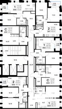 Студия квартира, строящийся дом, 32м2, 8/20 этаж