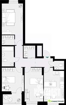 3-к квартира, вторичка, 83м2, 13/18 этаж