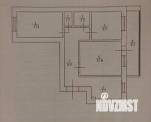 3-к квартира, вторичка, 60м2, 2/9 этаж