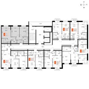 2-к квартира, вторичка, 61м2, 4/19 этаж