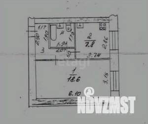 1-к квартира, вторичка, 35м2, 1/9 этаж