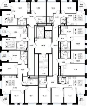 1-к квартира, вторичка, 37м2, 2/10 этаж