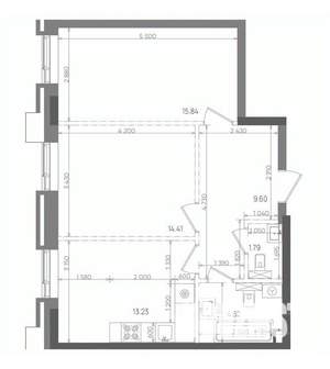 2-к квартира, вторичка, 59м2, 3/14 этаж
