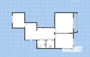 2-к квартира, вторичка, 52м2, 1/10 этаж