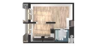 Студия квартира, вторичка, 39м2, 11/24 этаж