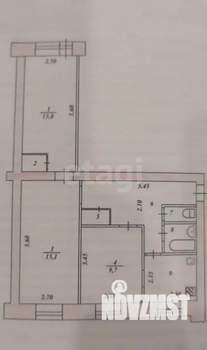 3-к квартира, вторичка, 56м2, 6/9 этаж
