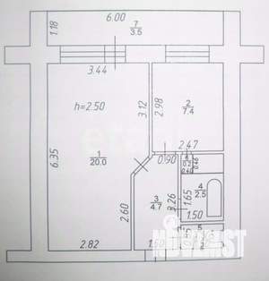 1-к квартира, вторичка, 36м2, 4/14 этаж