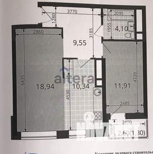 2-к квартира, вторичка, 56м2, 21/23 этаж