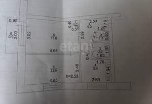 2-к квартира, вторичка, 39м2, 2/5 этаж