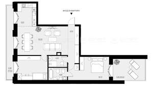 2-к квартира, вторичка, 107м2, 2/5 этаж