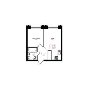 1-к квартира, вторичка, 36м2, 4/25 этаж