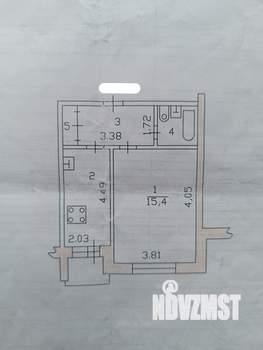 1-к квартира, вторичка, 33м2, 7/9 этаж