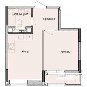 1-к квартира, строящийся дом, 37м2, 10/23 этаж