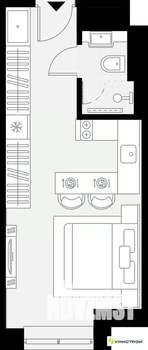 1-к квартира, вторичка, 22м2, 3/27 этаж