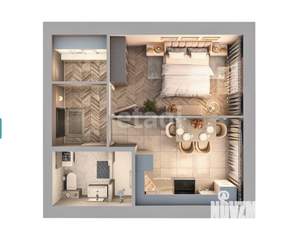 1-к квартира, вторичка, 36м2, 3/9 этаж