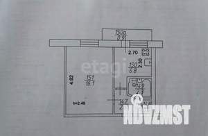 1-к квартира, вторичка, 28м2, 7/9 этаж