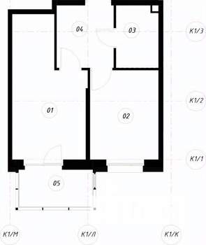 1-к квартира, вторичка, 36м2, 3/21 этаж