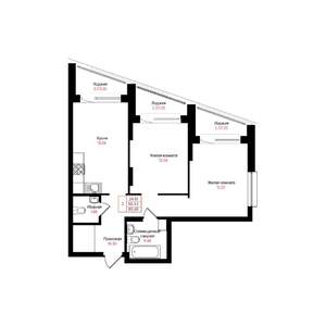 2-к квартира, вторичка, 60м2, 14/25 этаж