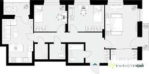 3-к квартира, вторичка, 83м2, 7/18 этаж