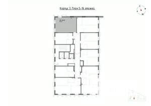 2-к квартира, вторичка, 46м2, 9/22 этаж