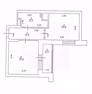 1-к квартира, вторичка, 43м2, 3/18 этаж