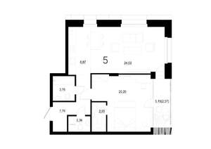 2-к квартира, вторичка, 70м2, 2/4 этаж