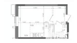 Студия квартира, вторичка, 29м2, 16/22 этаж