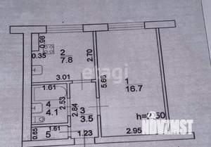 1-к квартира, вторичка, 33м2, 4/5 этаж