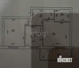 2-к квартира, вторичка, 54м2, 6/14 этаж