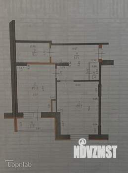 1-к квартира, вторичка, 55м2, 17/19 этаж